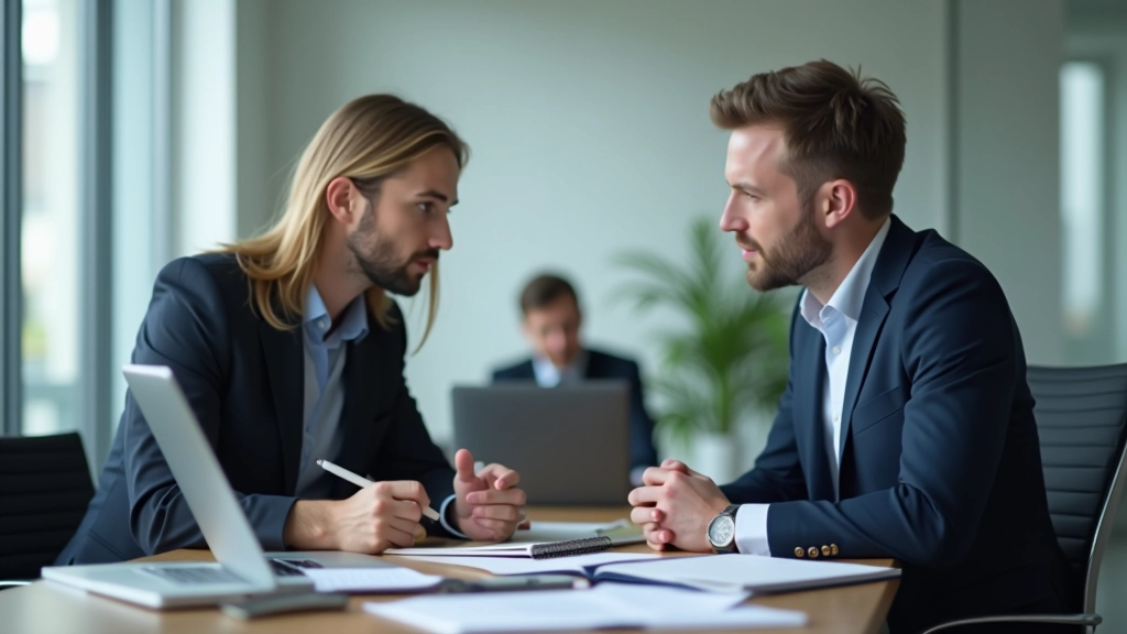 Verslininkų komanda diskutuoja apie rinkos analizę per susitikimą